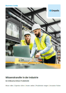 Cover Wissenstranfer in der Industrie - Business Guide von Empolis